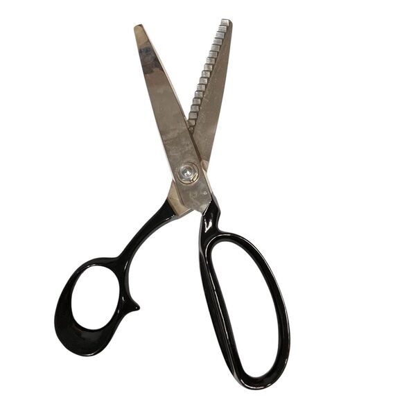 Heavy Solingen 9.5" Pinking Zig Zag Shears Scissors #2138 Made in Germany - Picture 5 of 16